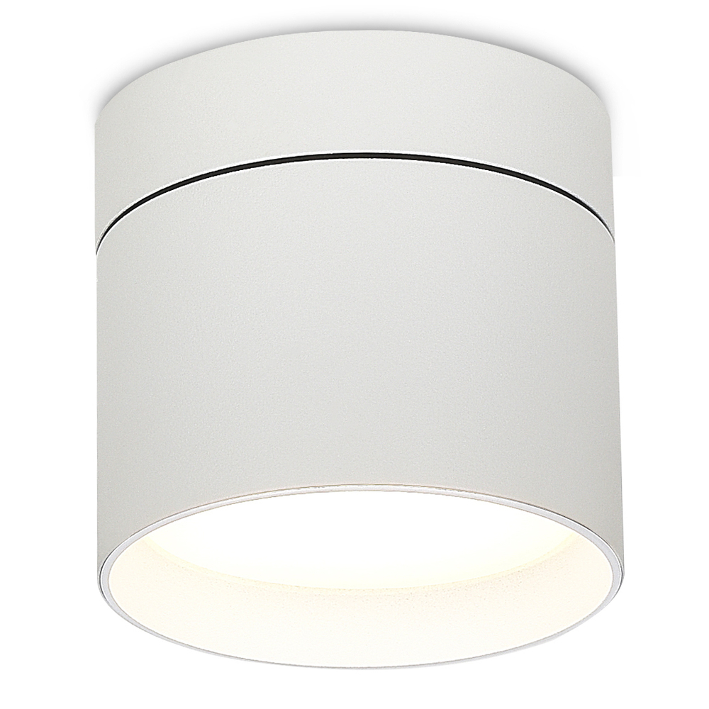 Светильник накладной,  поворотный,  GX53,  D84xH75мм,  IP20,  белый,  без лампы