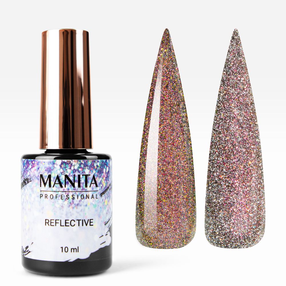 Manita Multichrome Reflective Гель-лак Хамелеон светоотражающий с юки №02,  10мл