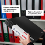 Папка 60 вкладышей BRAUBERG стандарт черная 0 8 мм (4 штуки в упаковке)