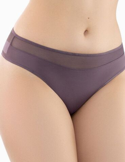 Трусы-танга из мягкой микрофибры (Размер: 46) (Цвет: черный)