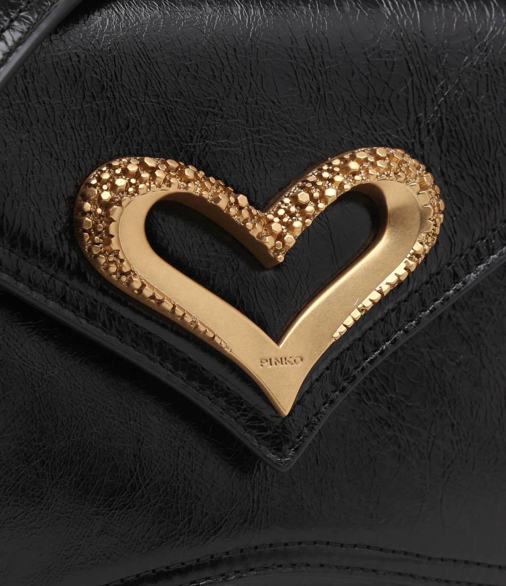 Кожаная сумка через плечо Pinko - черный(102829 A1EO)