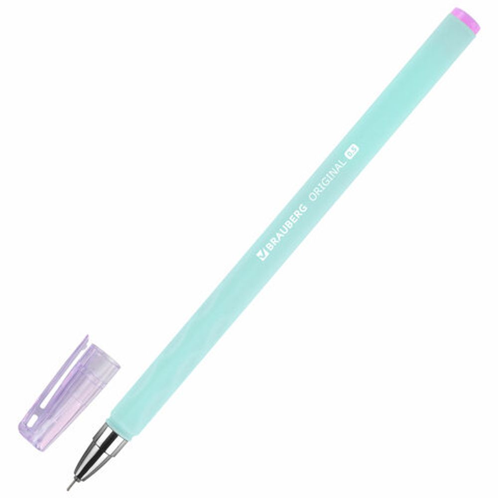 Ручка гелевая BRAUBERG ORIGINAL, 1шт, ЧЕРНАЯ, игольчатый узел 0,5 мм, линия письма 0,35 м, 144244