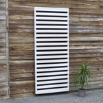 Панель для стен деревянная Эпларо 177х76 см, органайзер хранения из массива сосны для сада, балкона и прихожей, белая