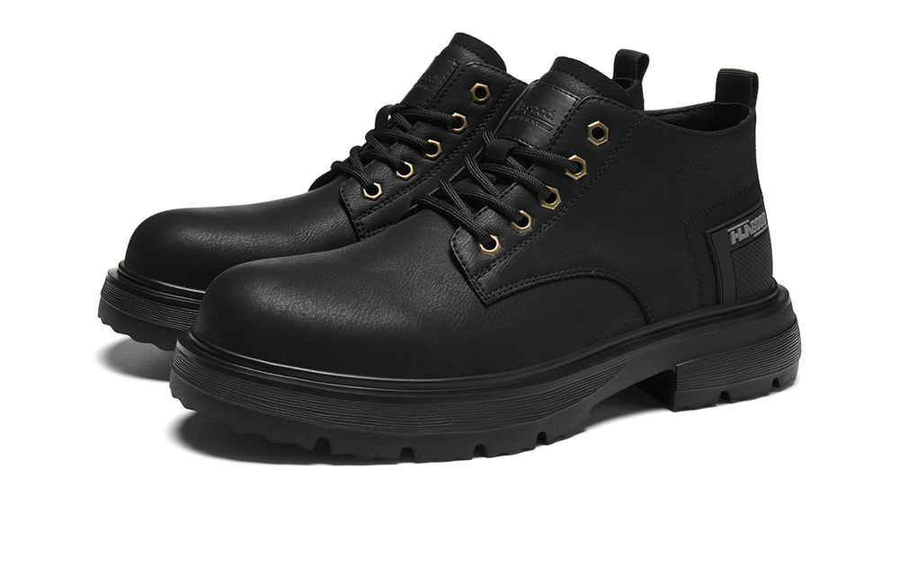 HLA Work Boots Men"s Low top Black/Brown