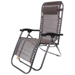 Шезлонг (кресло) 177*64*113см «Уют» с подголовником, 2 положения, Орнамент RH-3, ДоброСад