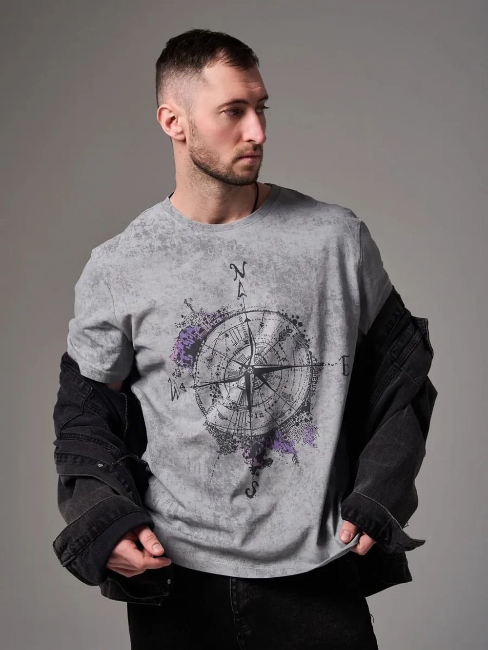 Футболка мужская "Роза ветров"