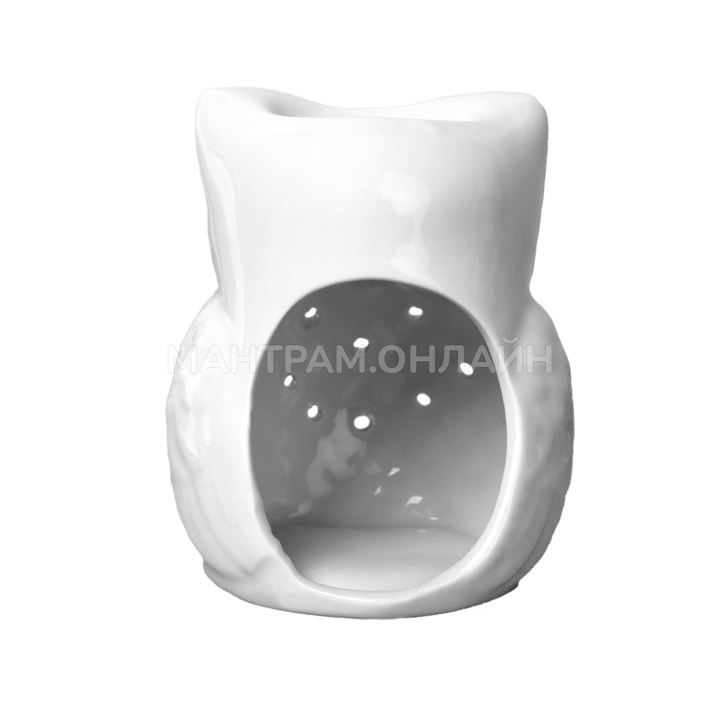 Аромалампа Сова цвет белый 10 см