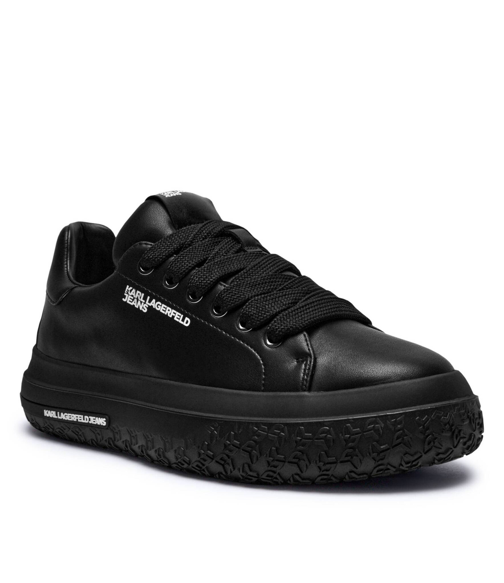 Кожаные кроссовки klj kup Karl Lagerfeld Jeans - черный(KLJ54820)