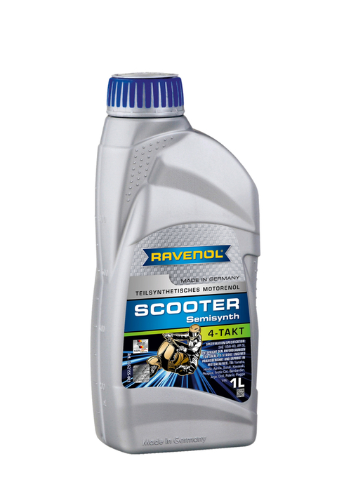 Масло Ravenol Scooter 4-Takt Teilsynth полусинтетическое 1л