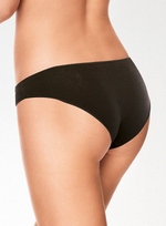 Оригинальные женские трусики-слипы с заниженной талией (Размер: 3 размер) (Цвет: черный)