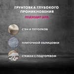 Грунтовка для внутренних и наружных работ глубокого проникновения ЦЕРЕЗИТ CT 17 Pro 10 л