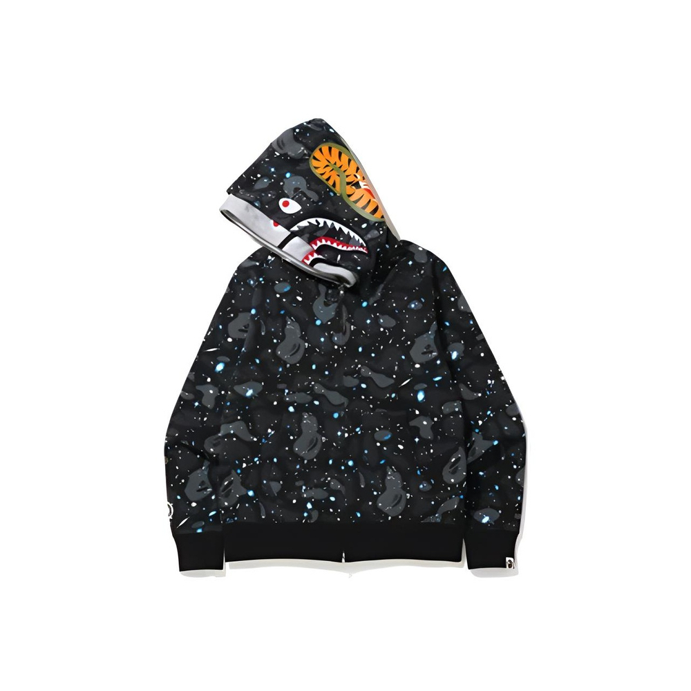 A Bathing Ape Space Camo Shark Full Zip Double Худи