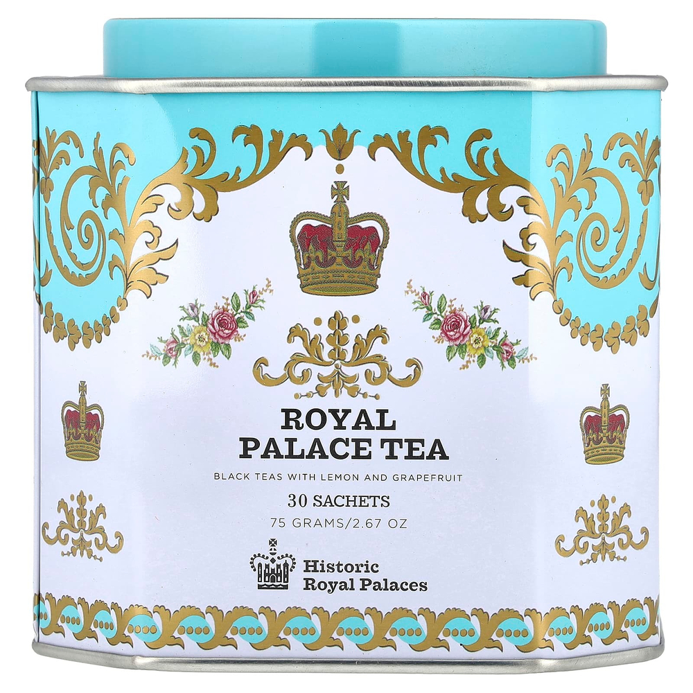 Harney & Sons, Royal Palace Tea, черный чай с лимоном и грейпфрутом, 30 пакетиков, 75 г (2,67 унции)