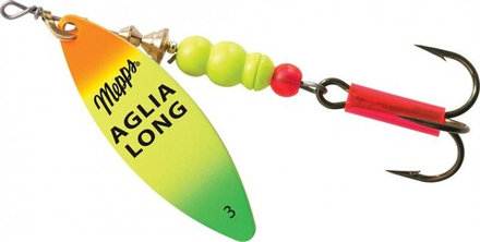 Блесна Mepps Aglia long OR/Tiger №3
