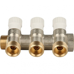 Коллектор распределительный 3/4"х3/4"ЕК, 3 отвода Stout