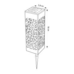 USL-S-818-PT180 MAGIC-1 Садовый светильник на солнечной батарее Магия-1. 1 светодиод. Теплый белый свет. 1xААA Ni-Mh аккумулятор в-к. IP44. TM Uniel