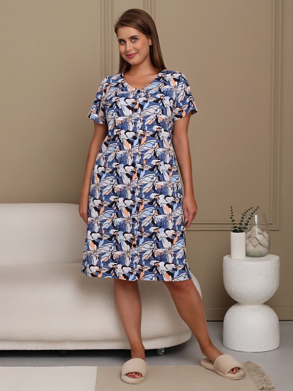 Халат Красота Виотекс СИНИЙ