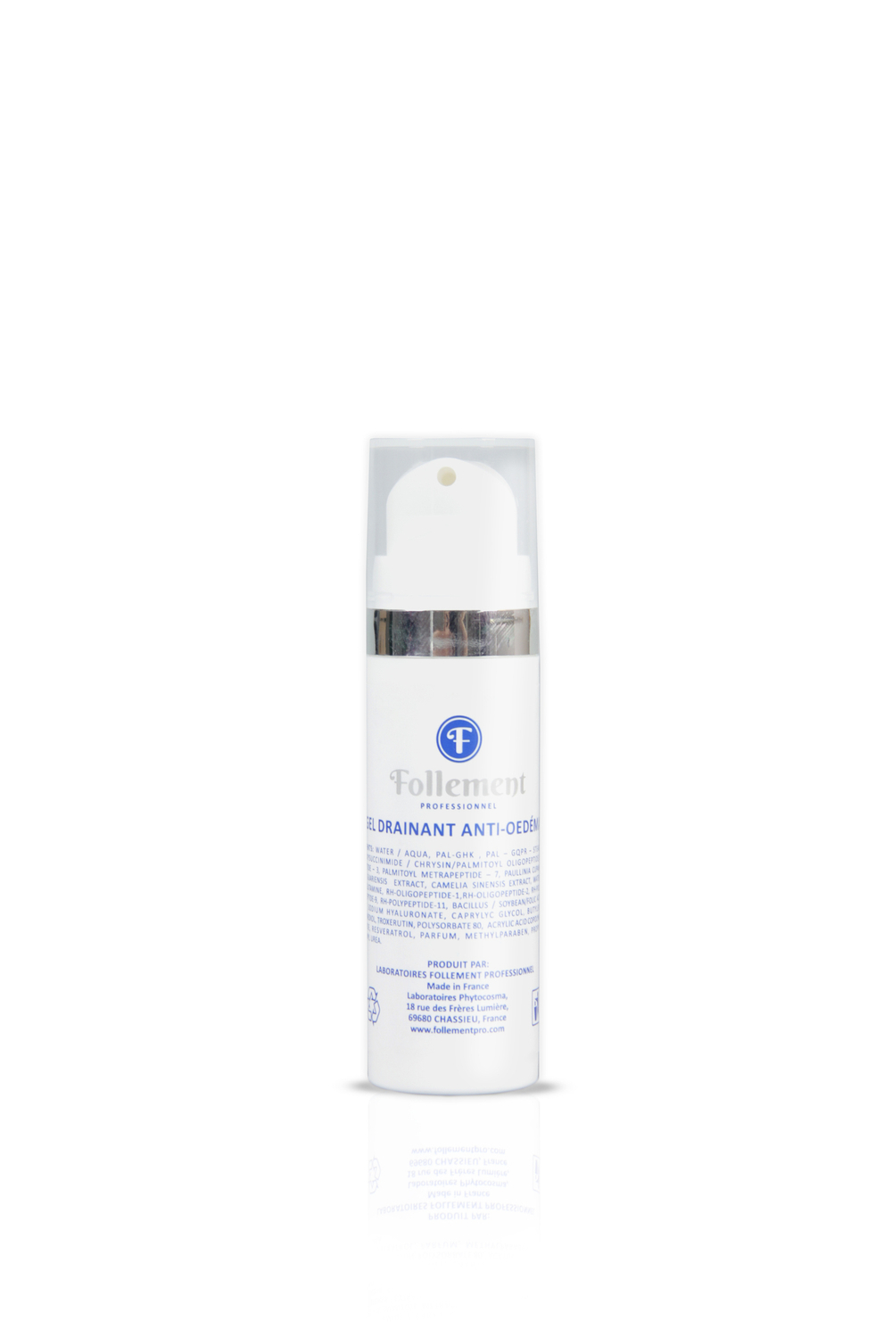 FOLLEMENT PROFESSIONNEL FdC-gel drainant anti-oedemateux 30ml.