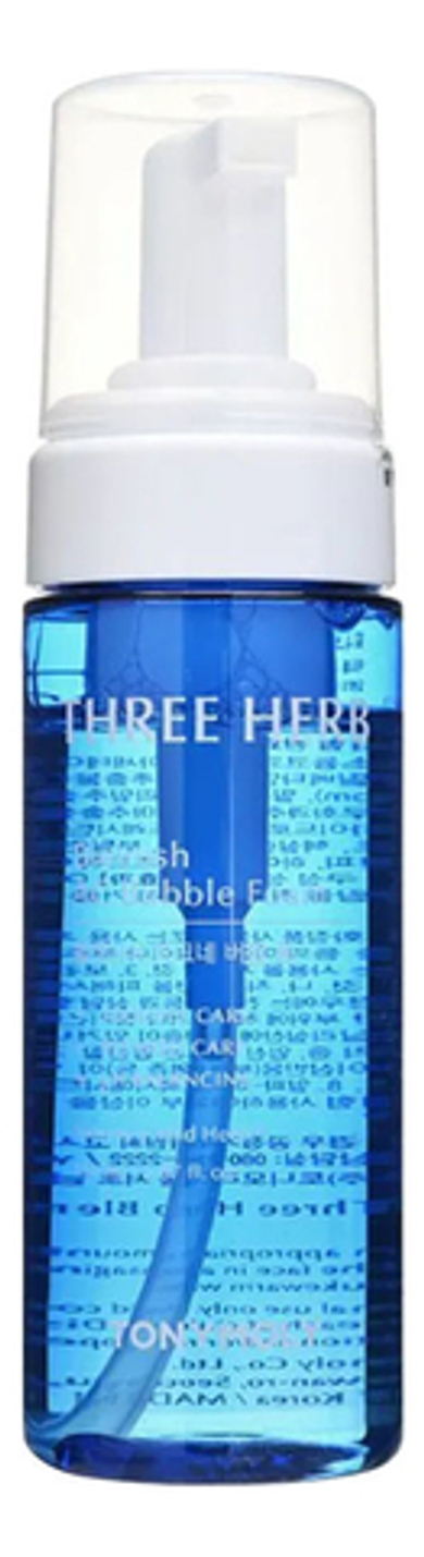 TONYMOLY Очищающая пенка-мусс для проблемной кожи - Three-herb Blemish AC Bubble Foam,150мл