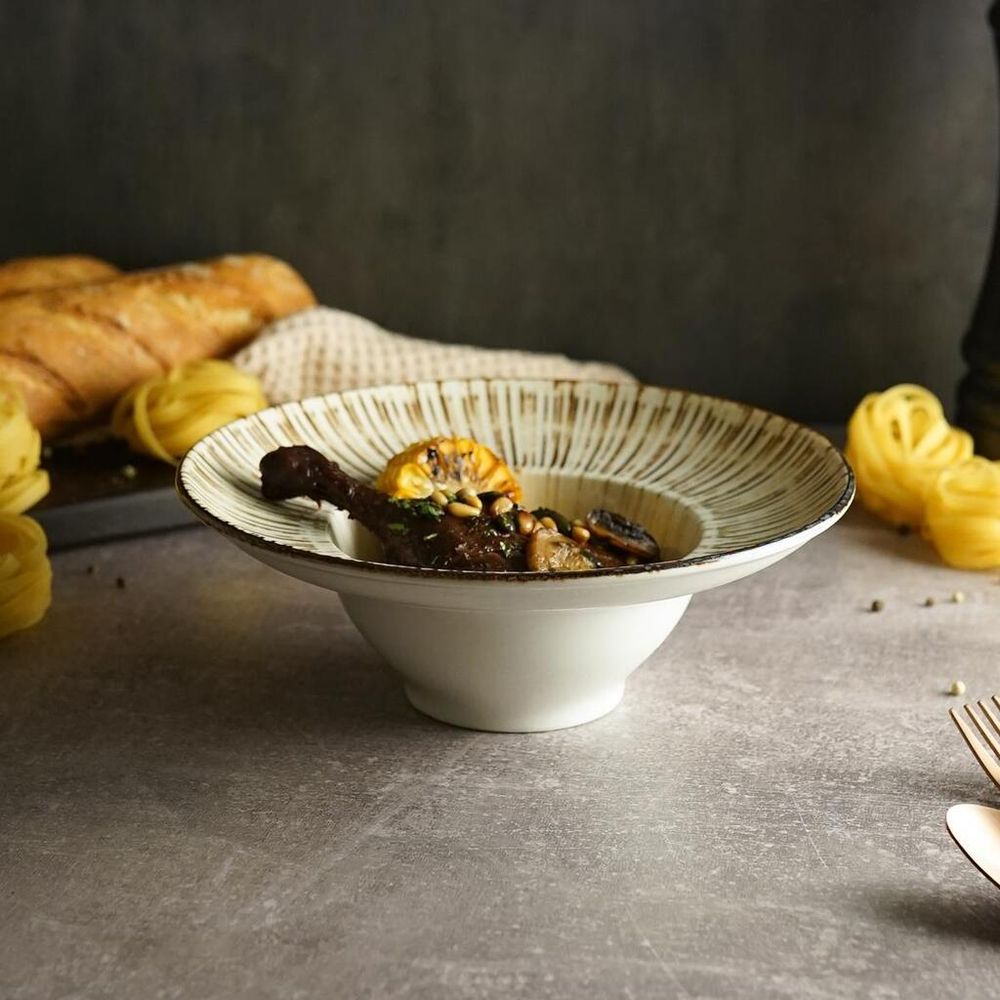 Тарелка глубокая 450 мл d 23 см h8,5 см для пасты, для супа Legna By Bone Innovation [6]