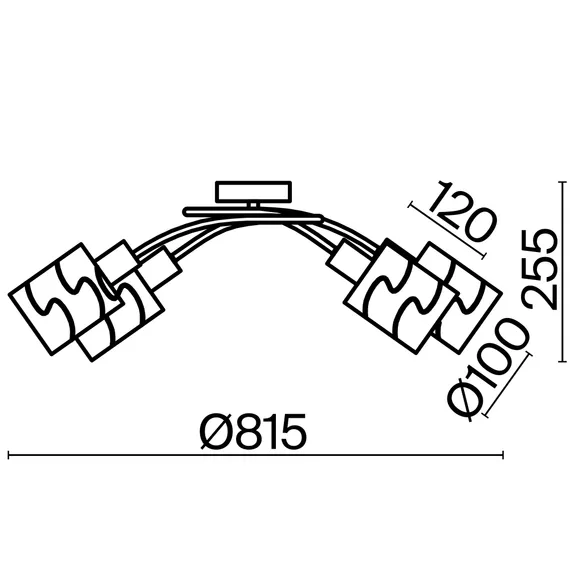 Люстра FR5001CL-06N Джоэлл E14x6 Freya fr5001cl-06n
