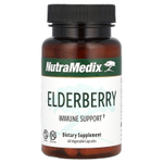 NutraMedix, Elderberry, поддержка иммунитета, 500 мг, 60 растительных капсул