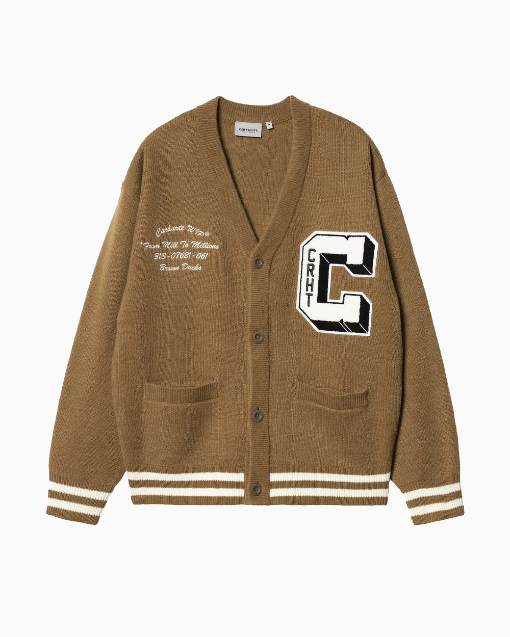 Кардиган Carhartt WIP Brown Ducks Cardigan