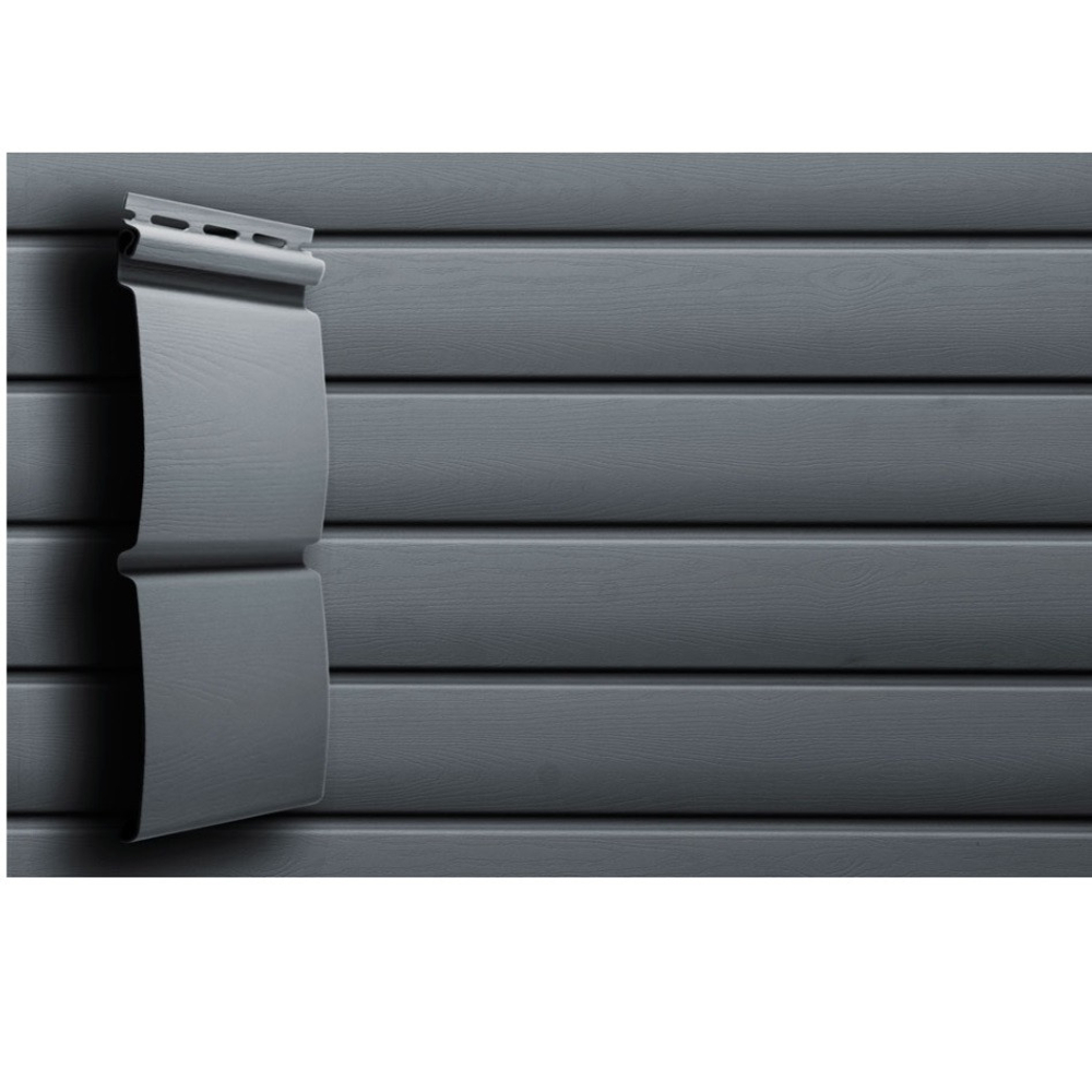 Сайдинг Grand Line Premium Acryl Блок-хаус графит 3000 мм