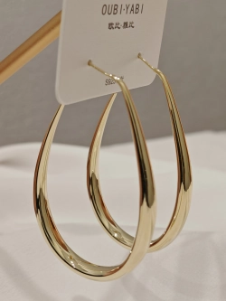 Серьги Oubi Yabi «Овалы» Gold 14K