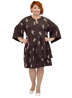 Платье-туника из вискозы Брауни