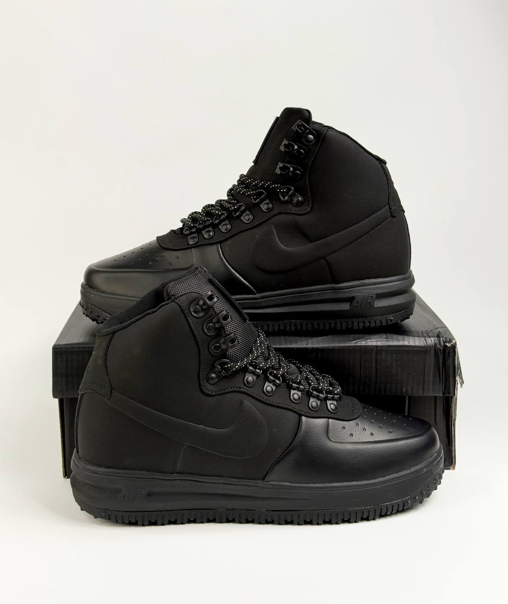 Кроссовки Nike LunarForce 1 на меху #B53 (черн.)