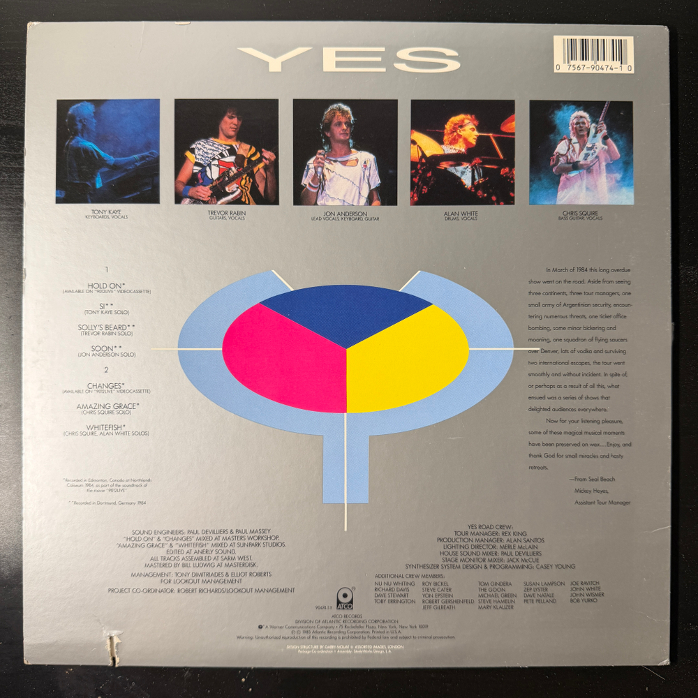 Виниловая пластинка Yes ‎– 9012Live - The Solos LP