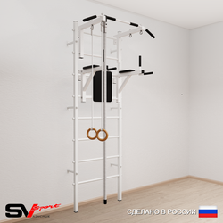 Шведская стенка Sv Sport 574 (Турник стандарт/Брусья/Канат/Кольца)