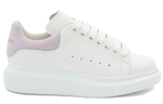 Alexander McQueen Alexander McQueen cowhide lace-up logo fashion sneakers women's white purple