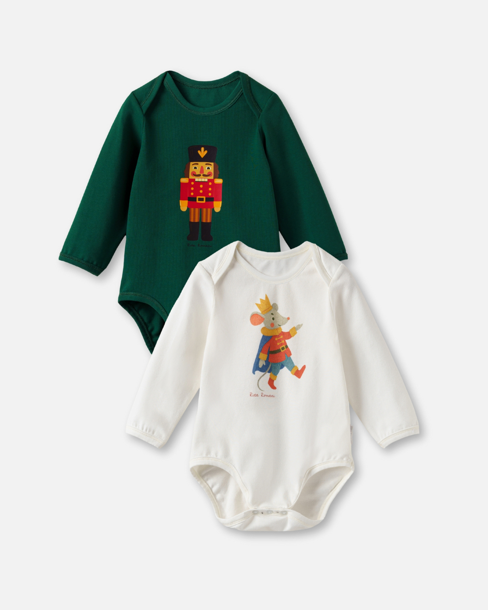 Набор из 4 предметов Jingle toys, Зеленый/Молочный