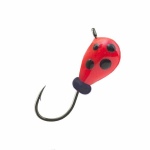 Мормышка вольфрамовая LumiCom КАПЛЯ С УШКОМ (обмазка-точки) ,2,5мм, Ort, 10 штук в упаковке