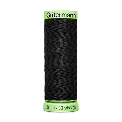 Нитки отделочные Gutermann Top Stitch 30 (30 метров), 5 кат. | _000 черный