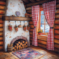 Масленица №7 - фон неопреновый