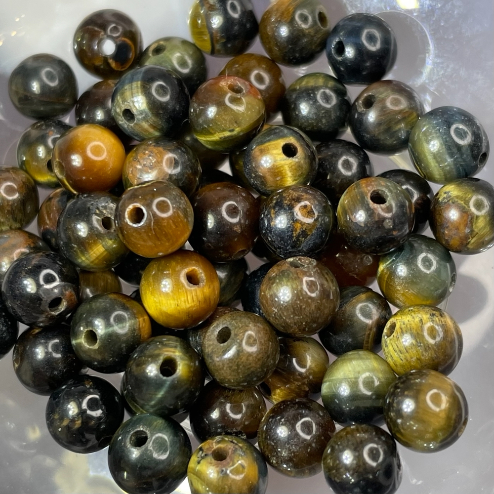 56772  Тигрово Соколиный глаз Бусина 6.5мм