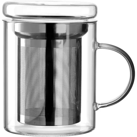 Leonardo - Стеклянная кружка емкостью 420 мл с заварочным устройством. / артикул   022952  / GTIN 4002541229526
