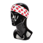 Повязка на голову детская "Розовое облако", клубнички, микс 2 цвета, 6,5*20см (Кокетка)