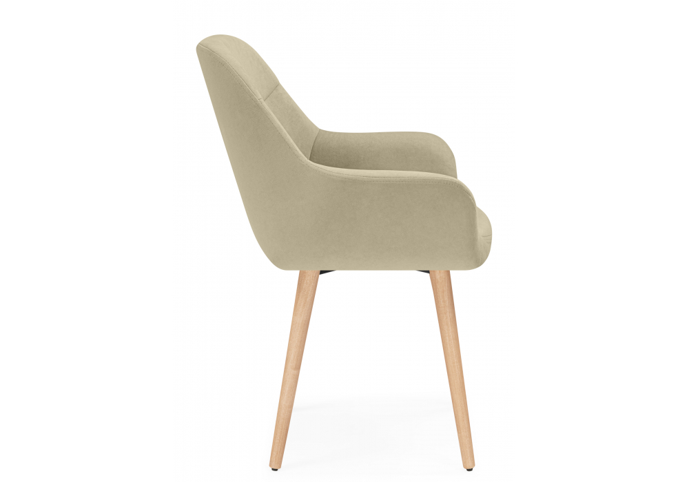 Стул деревянный Woodville Флюид бежевый (zd 210), светлое дерево