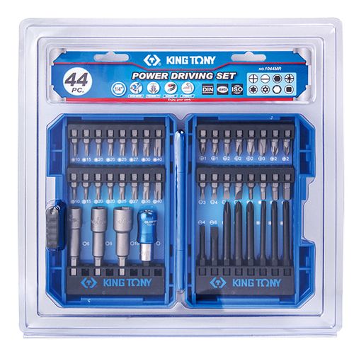 KING TONY (1044MR) Набор для шуруповерта, 44 предмета