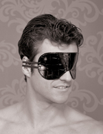 Кожаная маска на глаза Love Mask (Цвет: черный)