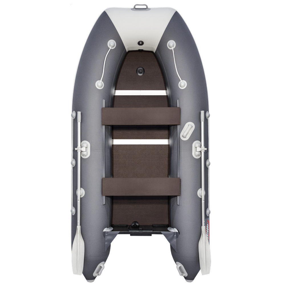 Лодка ПВХ Мастер Лодок Таймень LX3600СК Графит / Св.Серый