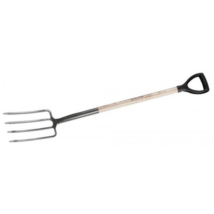 Вилы ЗУБР "МАСТЕР" ФАВОРИТ садовые, деревянный черенок из ясеня, пластиковая рукоятка, 280x180x1200м