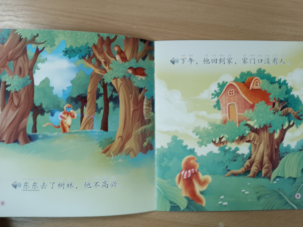 Dongdong the Golden Monkey Birthday+ CD-ROM (300слов) Книга для чтения "Золотая обезьянка Дундун: "День рождения"