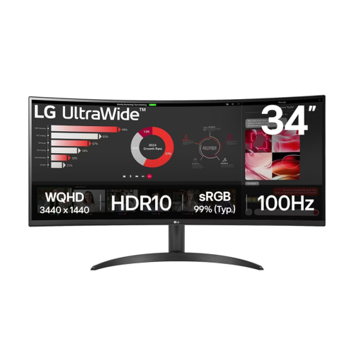 34" LG UltraWide 34WR50QK-B 100 Гц Ultra WQHD
