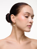 Серьги "Crystal Sun" с перламутром Gold