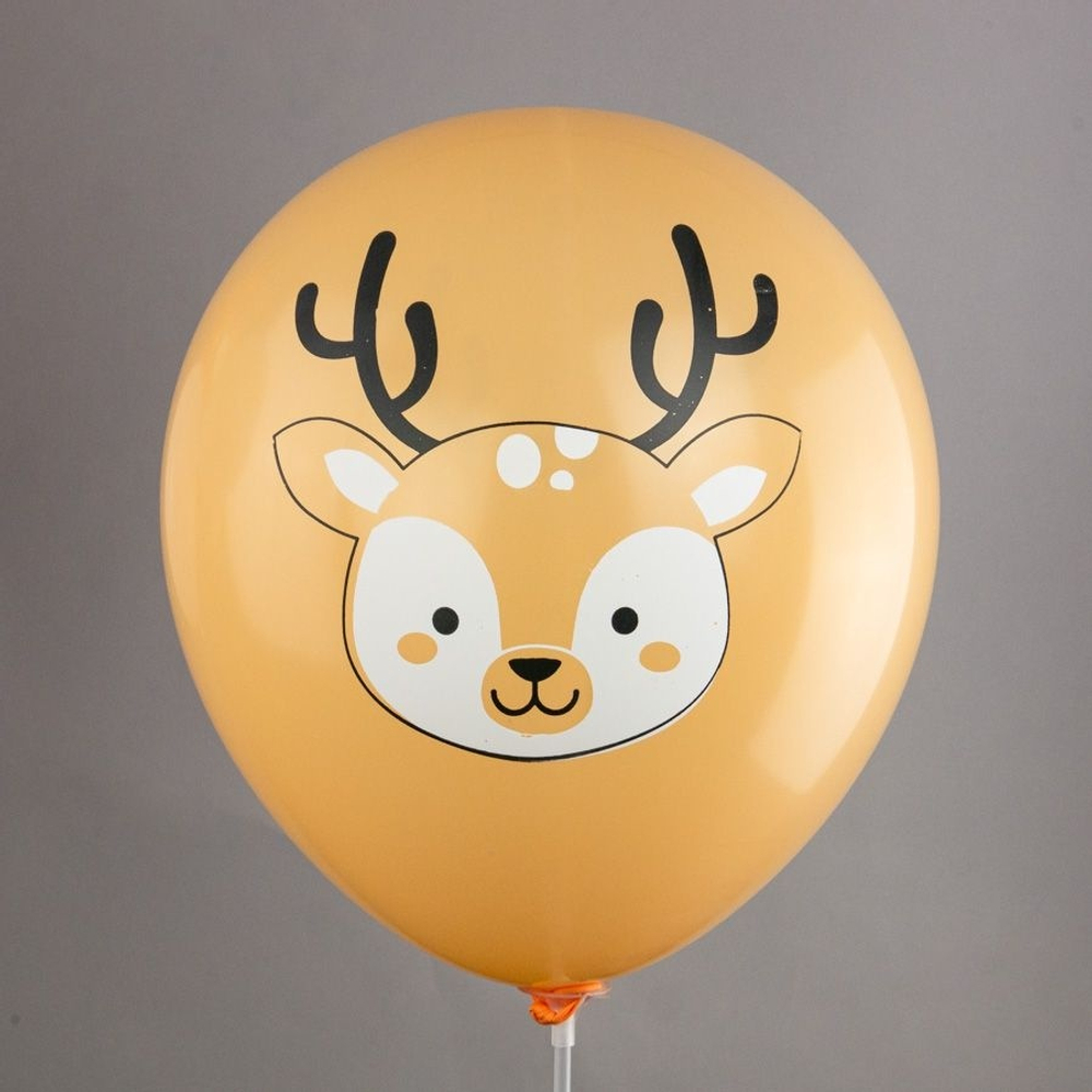 Воздушные шары БиКей с рисунком Лесные друзья, 25 шт. размер 12" #46335